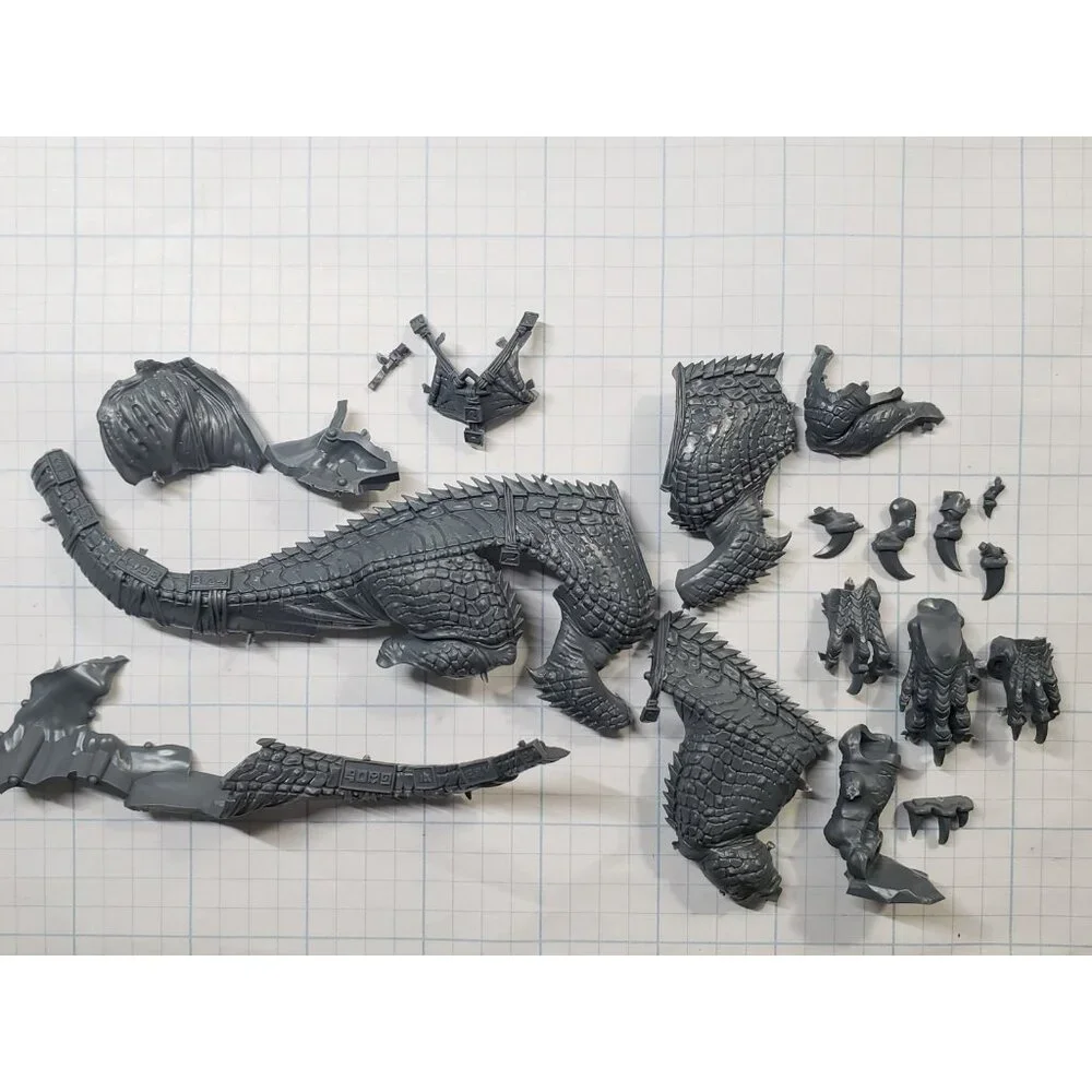 Warhammer Seraphon Bits Carnosaur Troglodon Torso Legs Claws Harness Set #01 - Picture 1 of 7